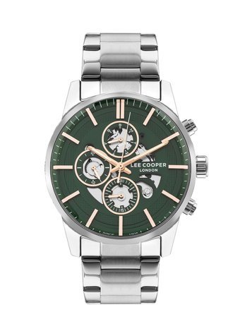 Lee Cooper LC07562.370 Takvimli 44 mm Çelik Kordon Analog Erkek Kol Saati