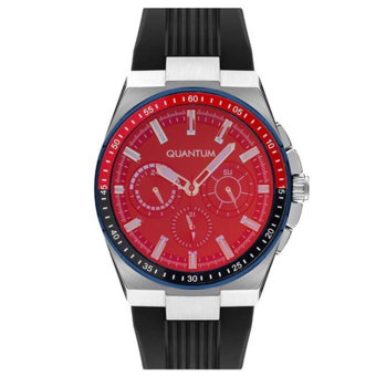 Quantum HNG963.351 Takvimli 43 mm Siyah Silikon Kordon Analog Erkek Kol Saati