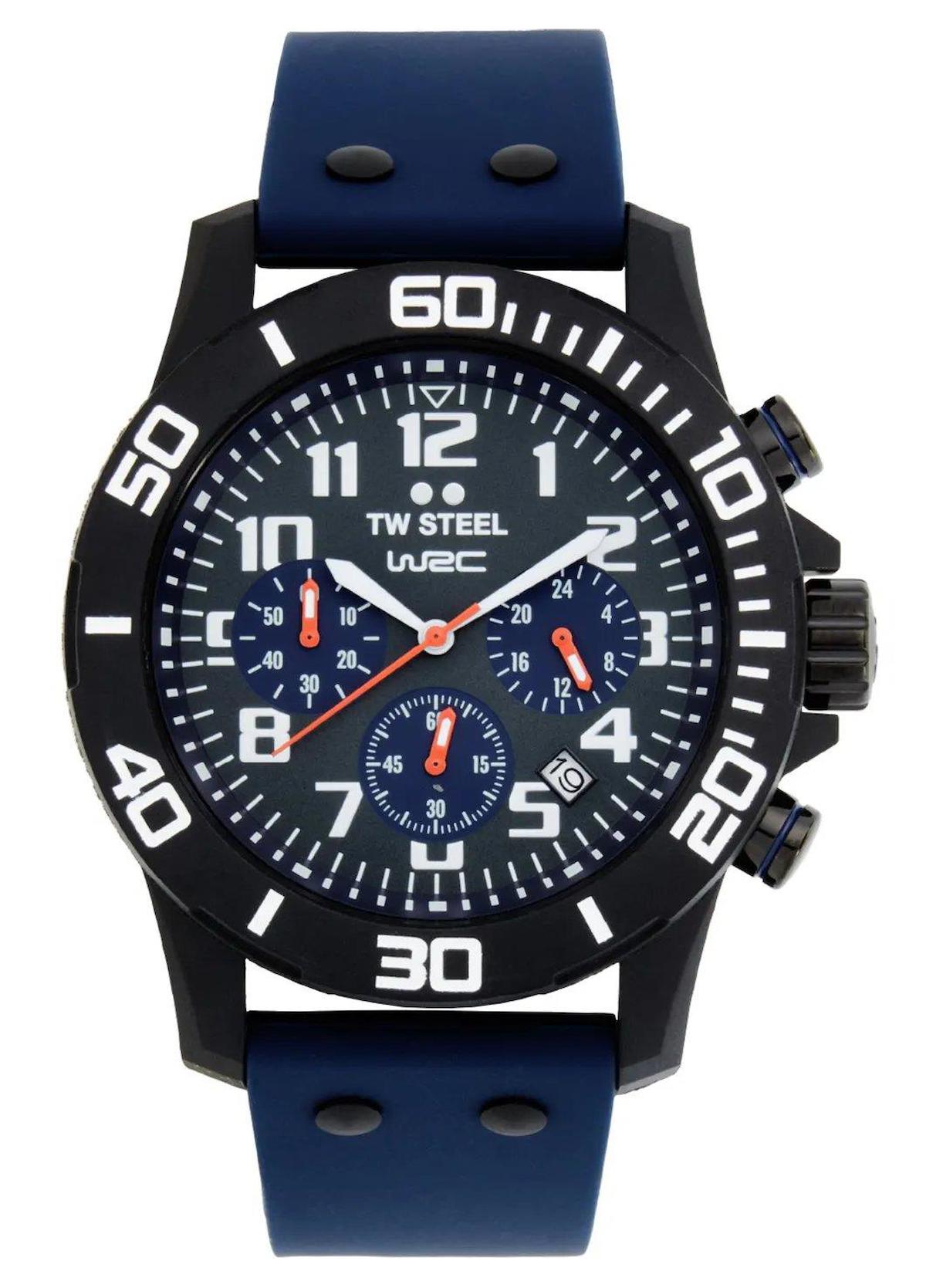Tw Steel TW-CA5 Takvimli 44 mm Lacivert Silikon Kordon Analog Erkek Kol Saati