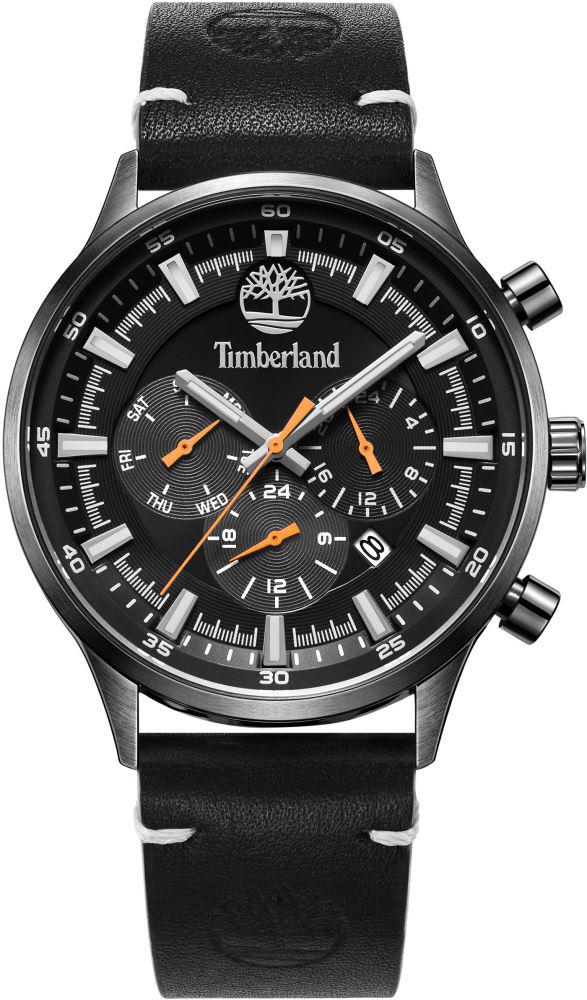 Timberland TDWGF2181703 Takvimli 44 mm Siyah Deri Kordon Analog Kol Saati