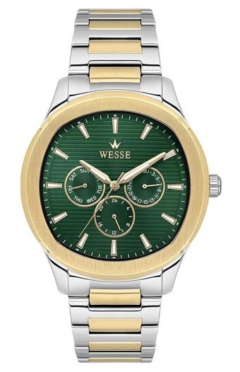Wesse WWG402904 Pusulalı Takvimli 44 mm Çelik Kordon Analog Erkek Kol Saati