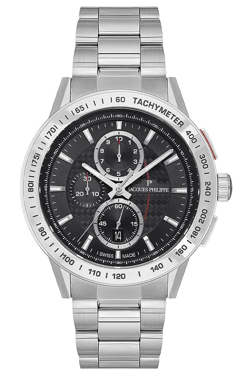 Jacques Philippe JPQGC281316V2 Takvimli 43 mm Çelik Kordon Analog Erkek Kol Saati
