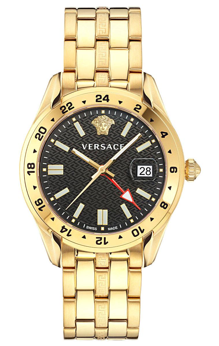 Versace VRSCVE7C00723 Takvimli 41 mm Altın Çelik Kordon Analog Erkek Kol Saati