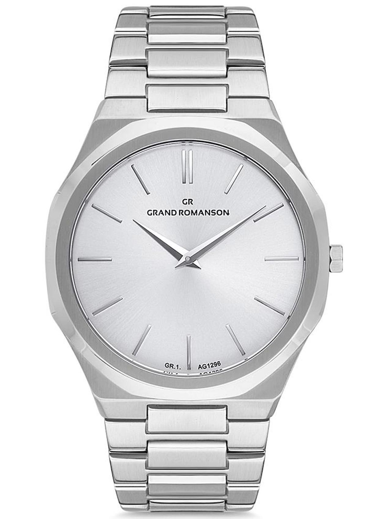Grand Romanson GR.1.AG1296.01 43 mm Çelik Kordon Analog Erkek Kol Saati