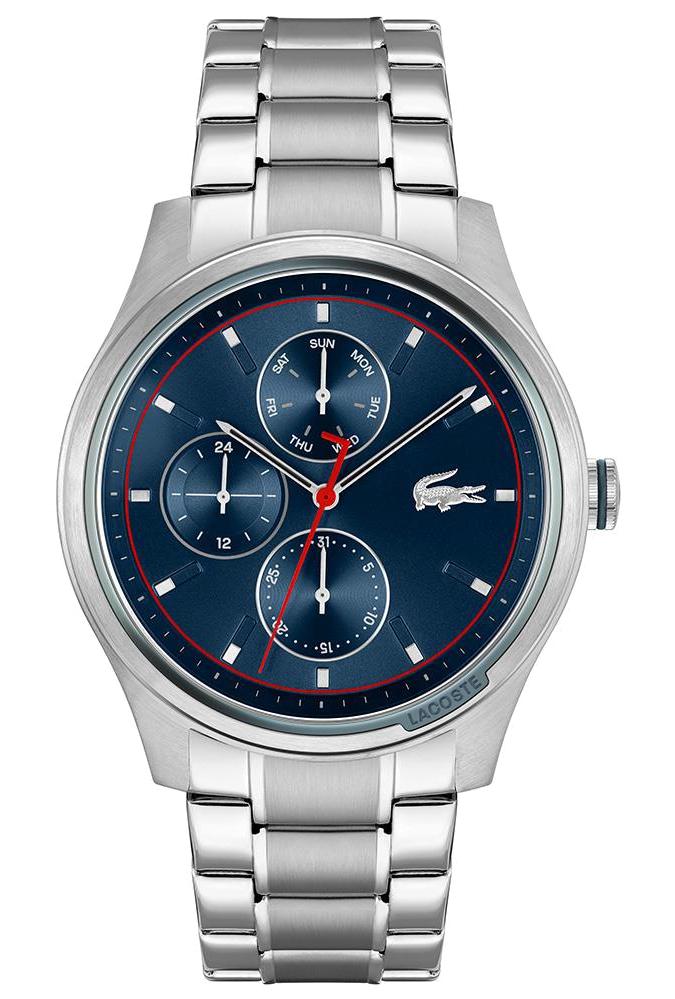 Lacoste LAC2011211 Takvimli 44 mm Çelik Kordon Analog Erkek Kol Saati