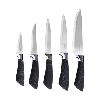Karaca Black Marble 6 Parça Bıçak Seti