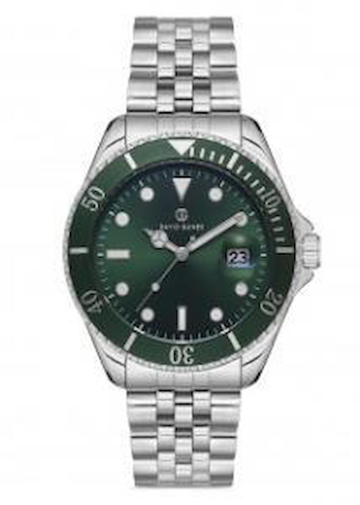 David Guner DG-8230GA-A1 Takvimli 42 mm Çelik Kordon Analog Erkek Kol Saati