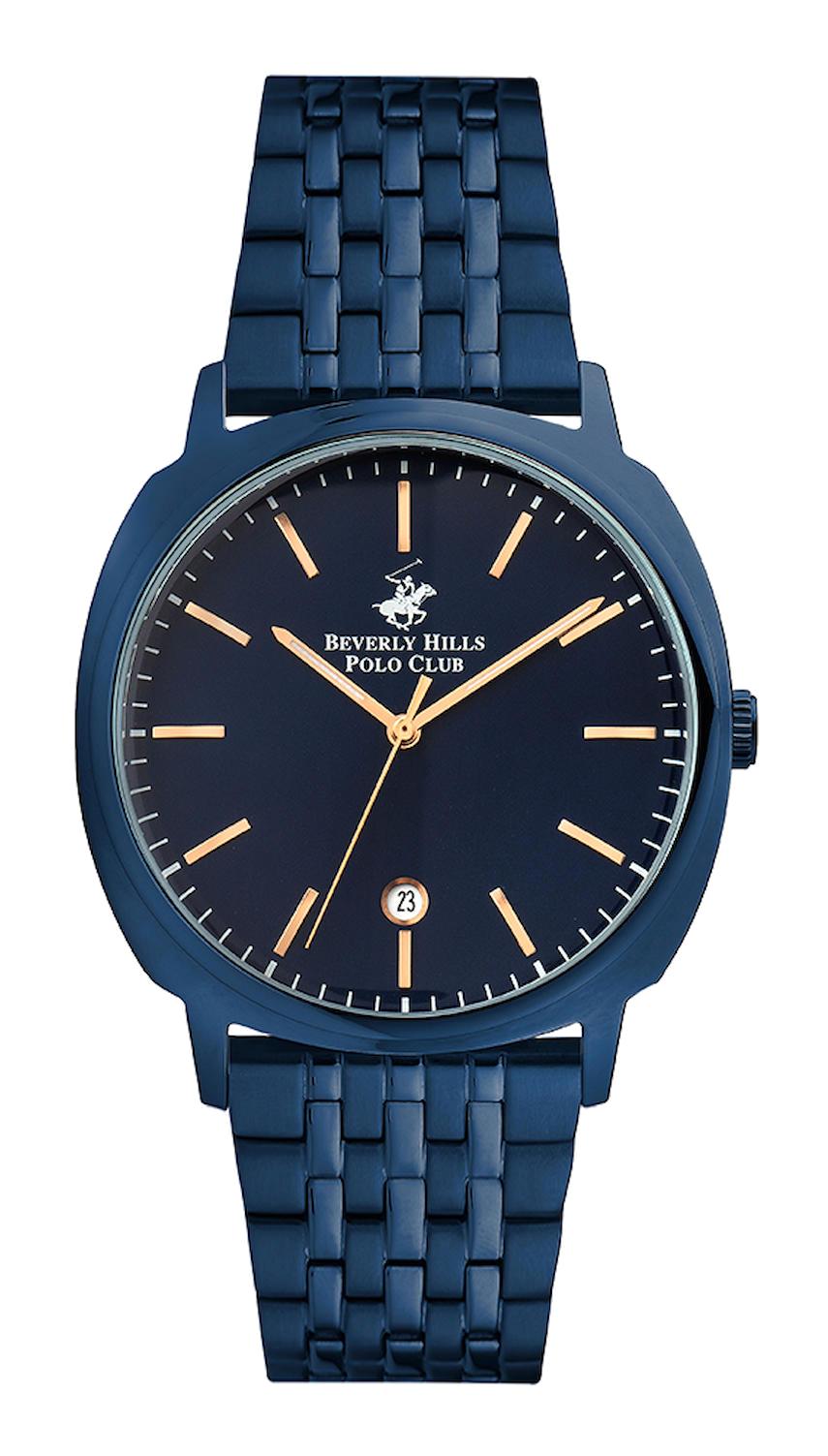 Beverly Hills Polo Club BP3021X990 Takvimli 40 mm Lacivert Plastik Kordon Analog Erkek Kol Saati