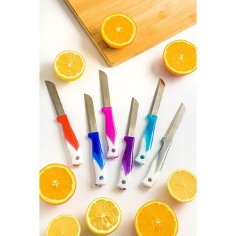 ES Kitchen Solingen 6 Lı Meyve Bıçağı Seti Karışık Renk (Çok Keskin Tırtıklı Ağız Yapısı )