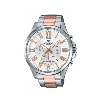 Casio EFV-500SG-7AVUEF Takvimli 44.1 mm Gri-Rose Gold Çelik Kordon Analog Kol Saati
