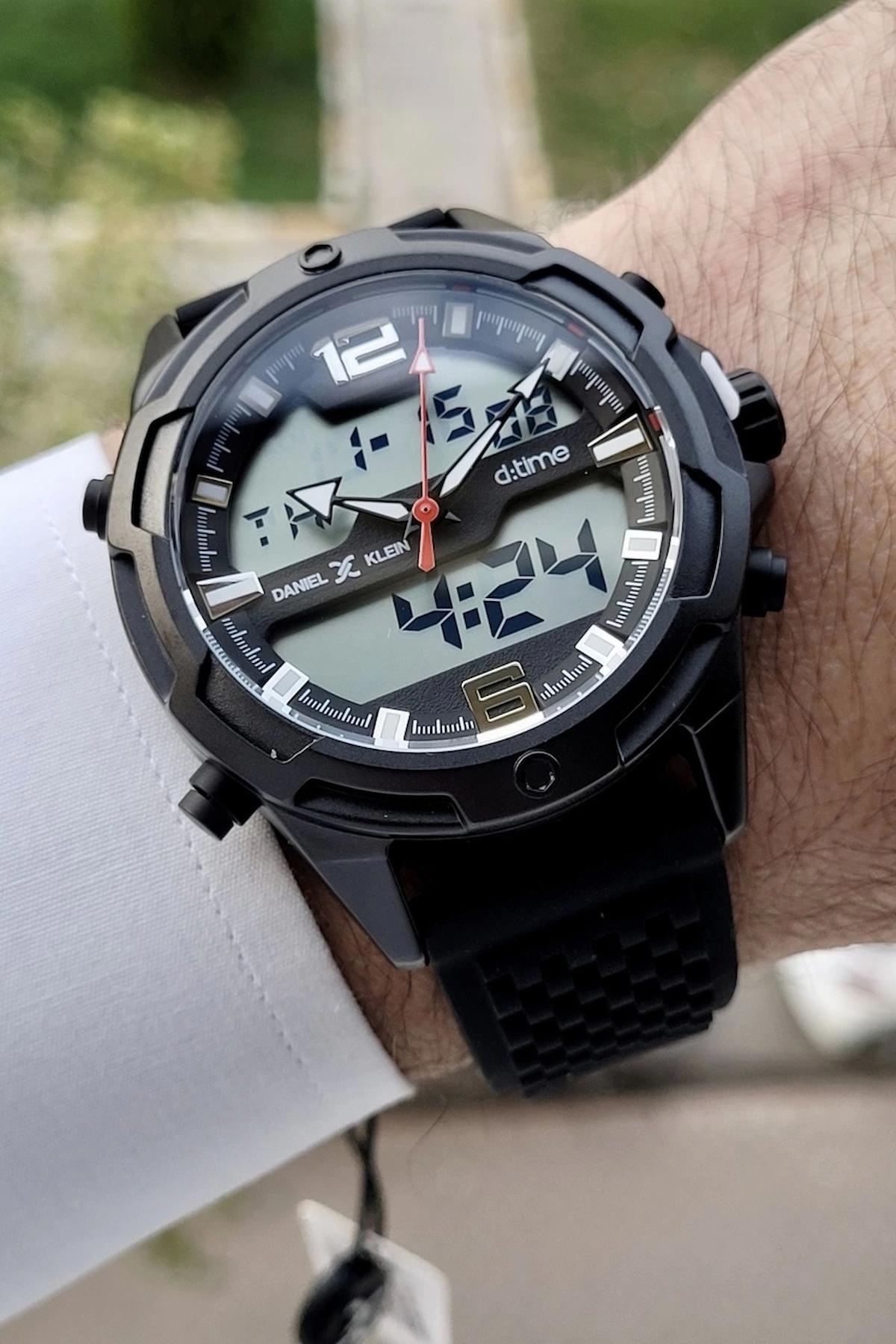 Daniel Klein DKISTE830 Takvimli 42 mm Siyah Çelik Kordon Analog Kol Saati