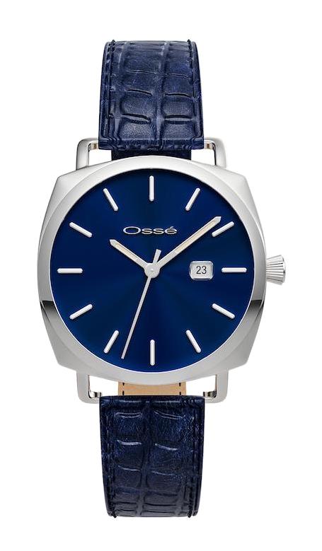 Osse OSW10147 Takvimli 45 mm Lacivert Deri Kordon Analog Erkek Kol Saati