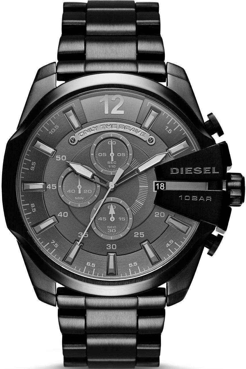 Diesel DZ4355 Takvimli 42 mm Siyah Çelik Kordon Analog Erkek Kol Saati