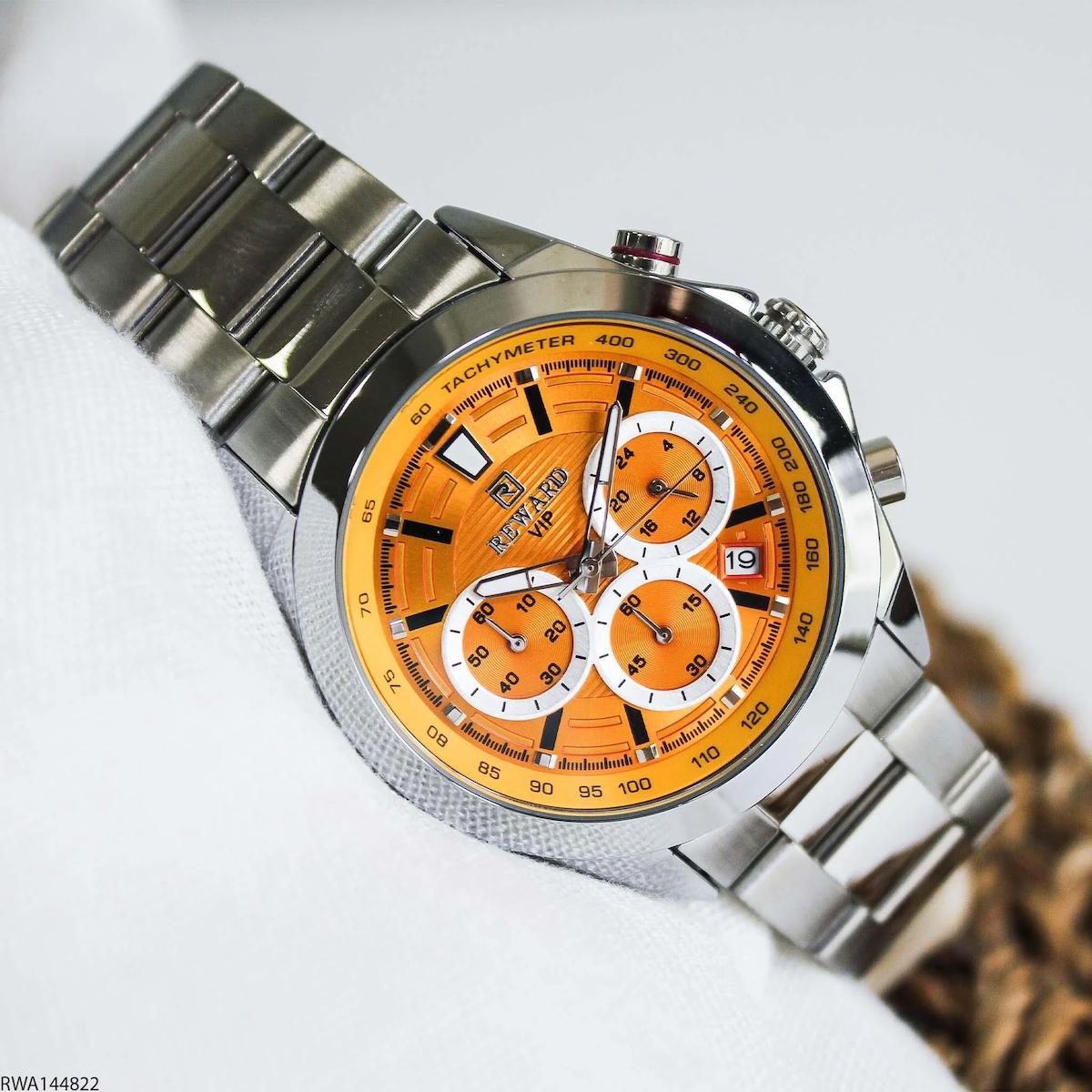 Reward RWA144822 Takvimli 42 mm Çelik Kordon Analog Erkek Kol Saati