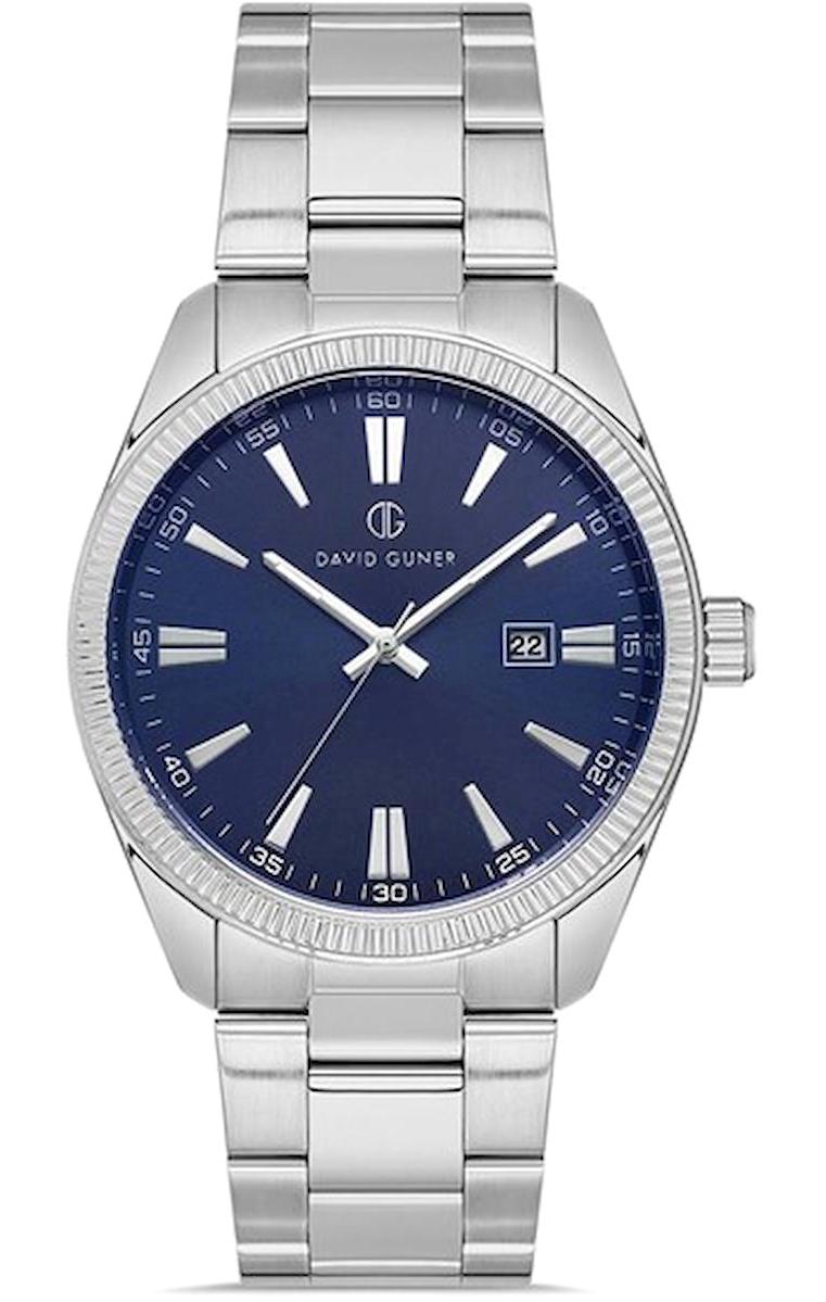 David Guner DG-8480GA-A3 Takvimli 42 mm Çelik Kordon Analog Kol Saati