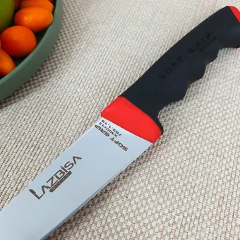 Lazbisa Soft Grip 2 Parça Mutfak Bıçak Seti Et Ekmek Sebze Meyve Bıçak