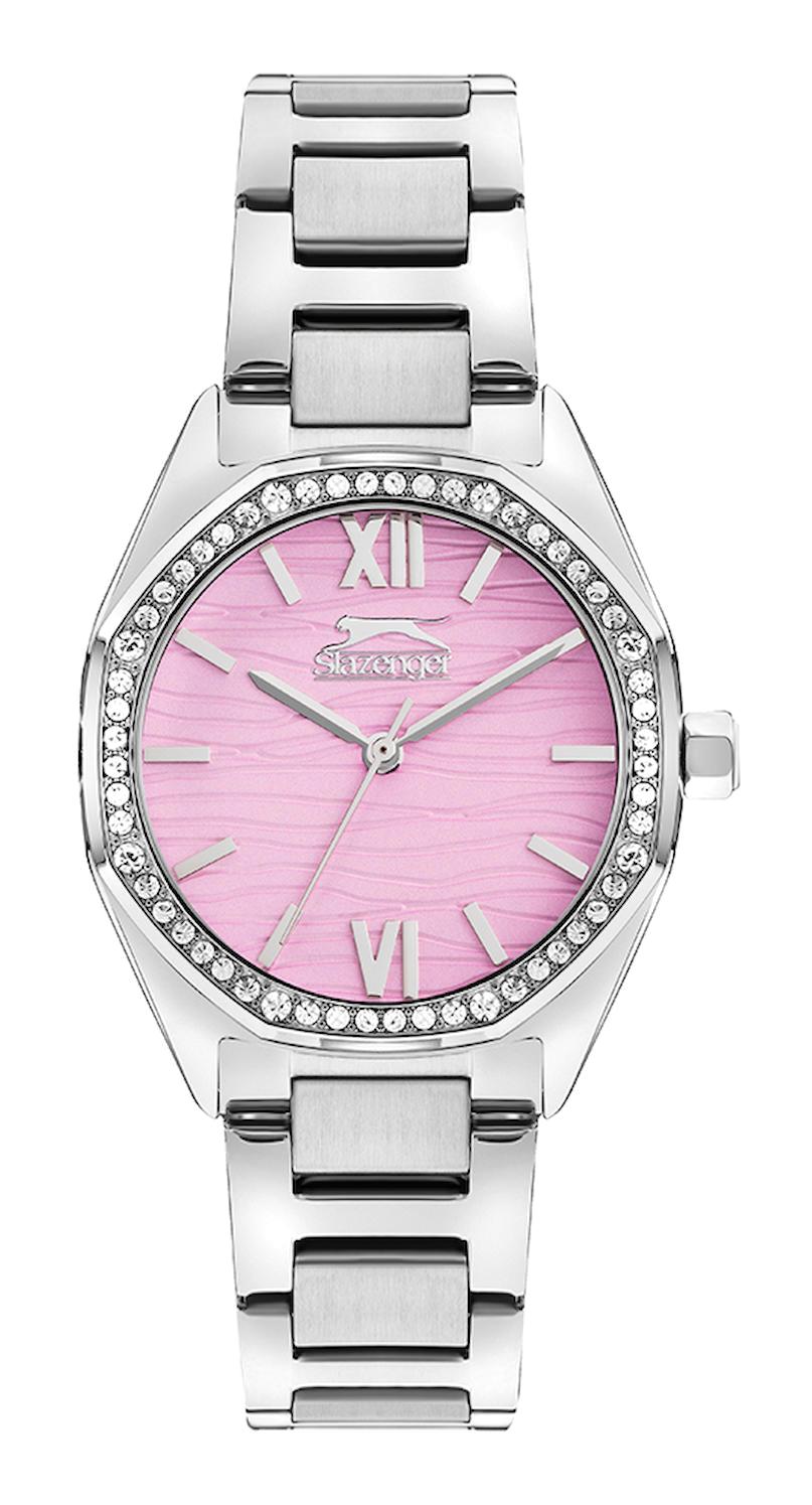Slazenger SL.09.2301.3.09 Gri Plastik Kordon Analog Kadın Kol Saati