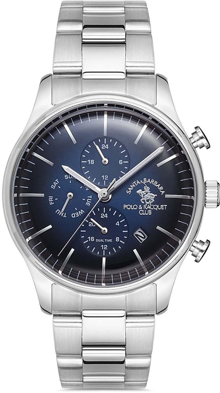 Santa Barbara Polo & Racquet Club SB.1.10278.2 Takvimli 42 mm Çelik Kordon Analog Kol Saati