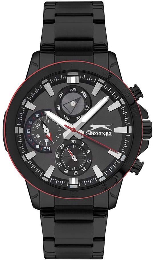 Slazenger SL.09.1996.2.01 Takvimli 45 mm Siyah Çelik Kordon Analog Erkek Kol Saati
