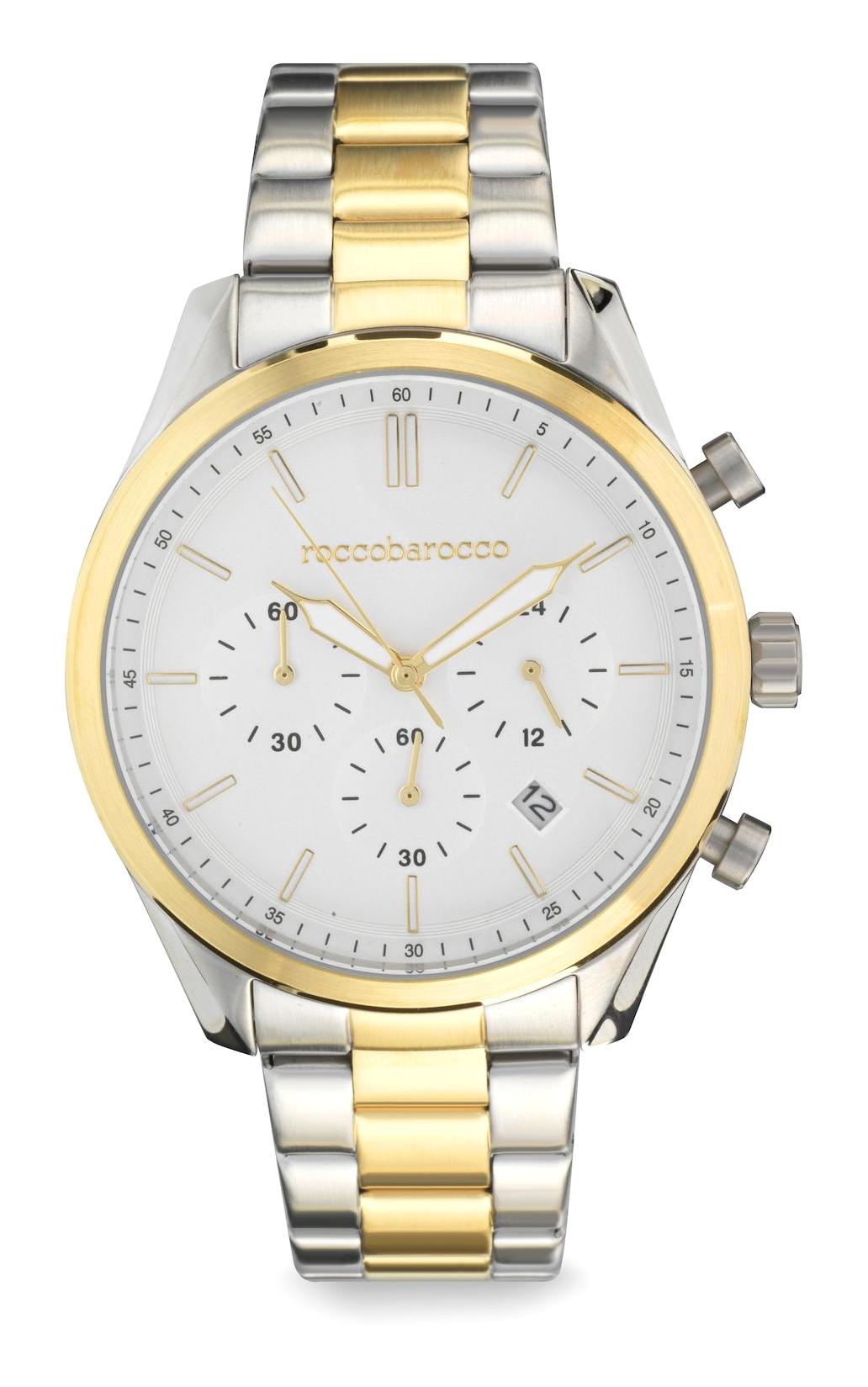Rocco Barocco RB.4853M-02M Takvimli 42 mm Çelik Kordon Analog Erkek Kol Saati