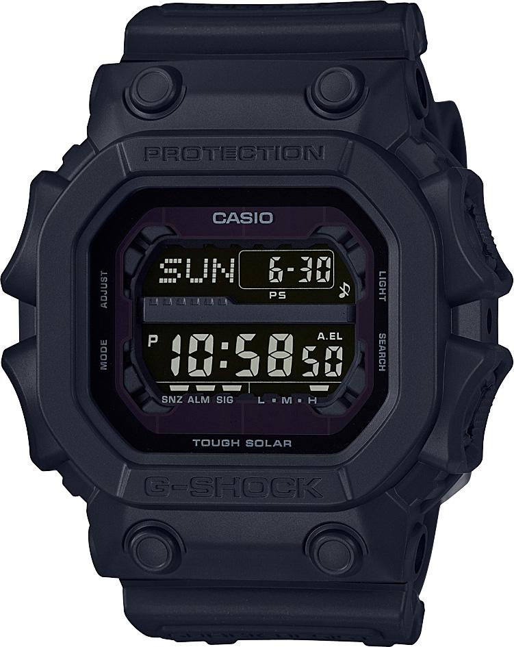 Casio GX-56BB-1DR Takvimli Siyah Silikon Kordon Analog Erkek Kol Saati