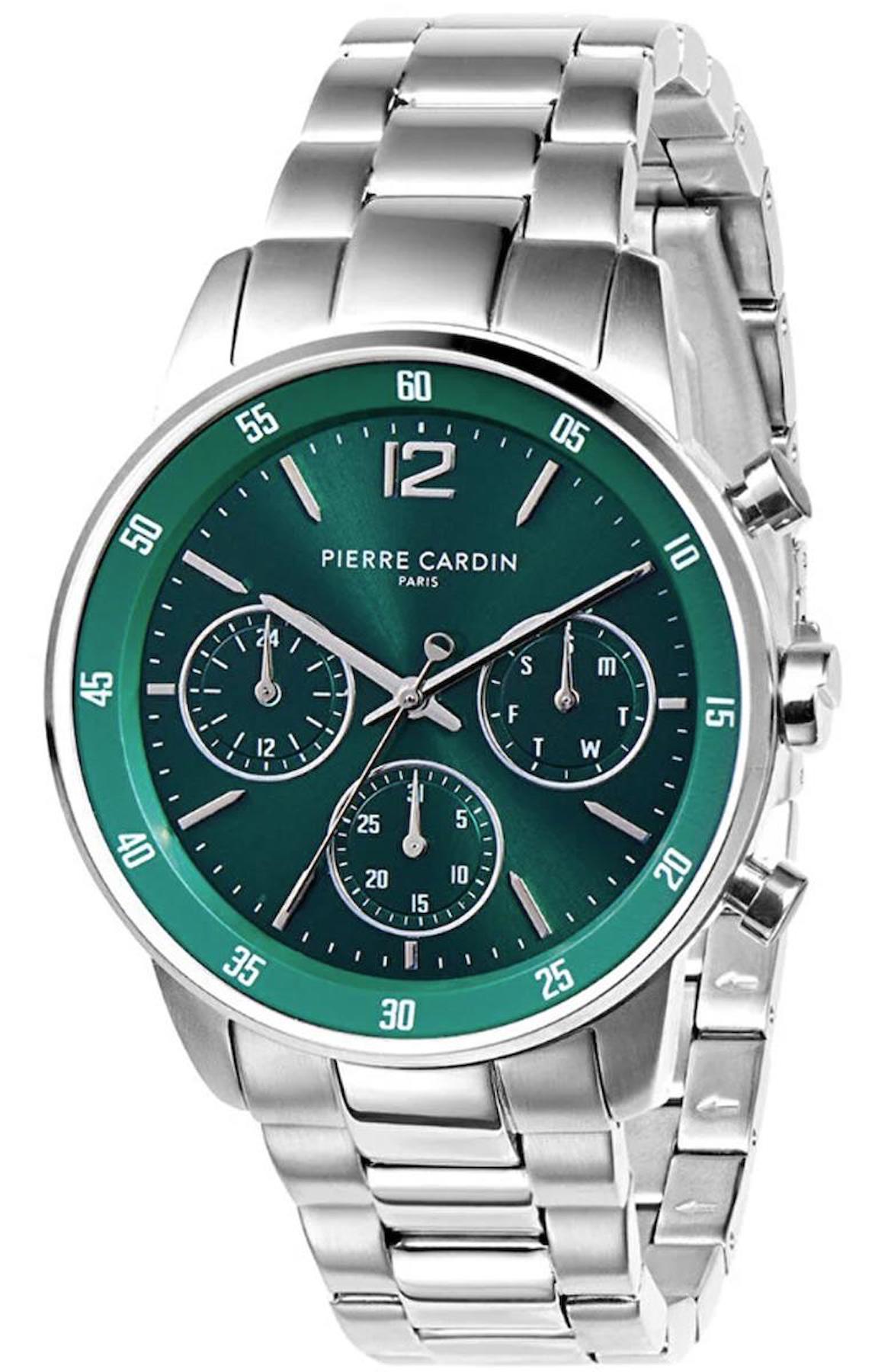 Pierre Cardin CMR.1007 Takvimli Çelik Kordon Analog Erkek Kol Saati