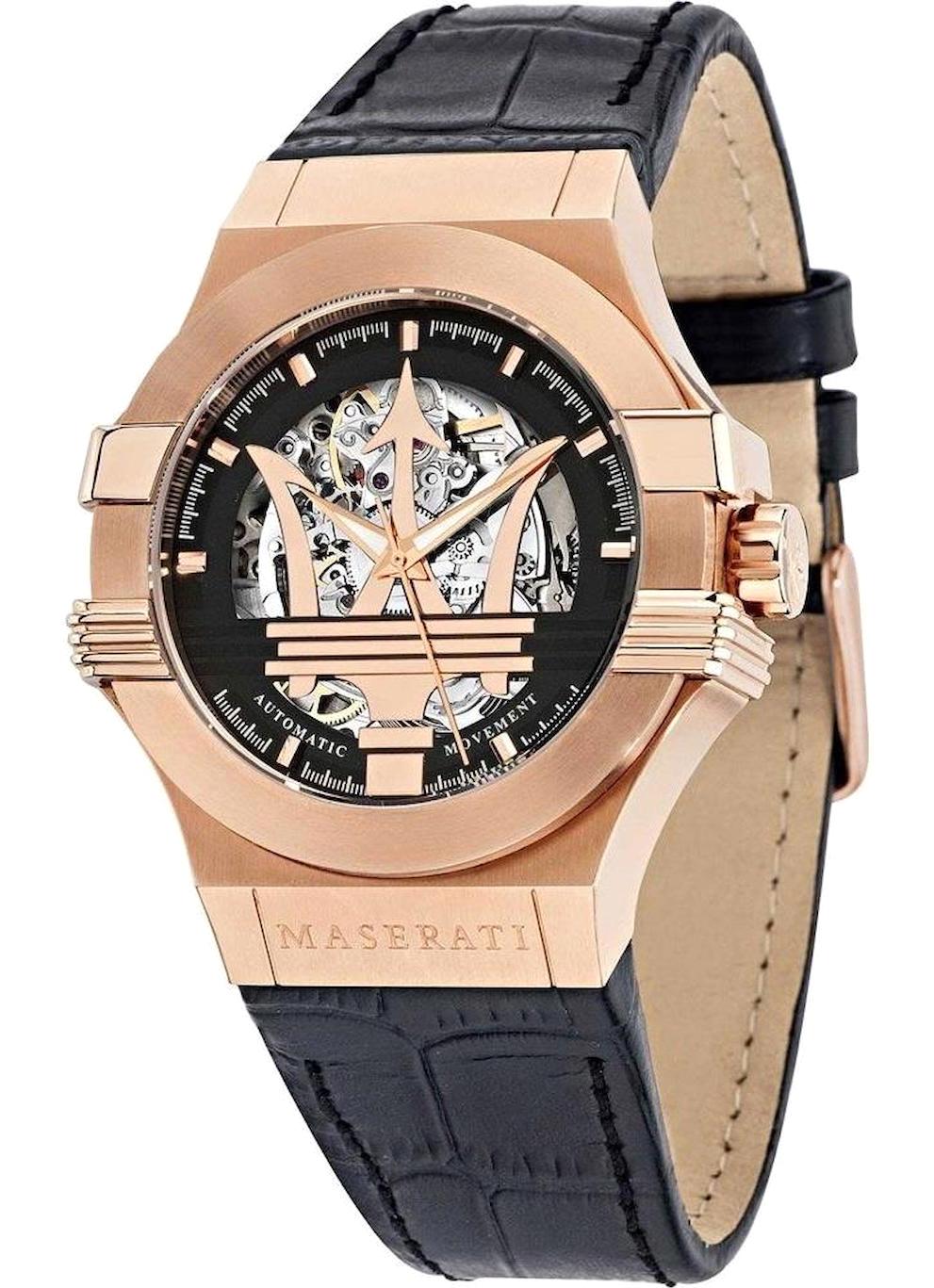 Maserati R8821108002 42 mm Siyah Deri Kordon Analog Erkek Kol Saati