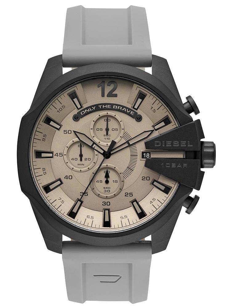 Diesel DZ4496 Takvimli 42 mm Gri Silikon Kordon Analog Erkek Kol Saati