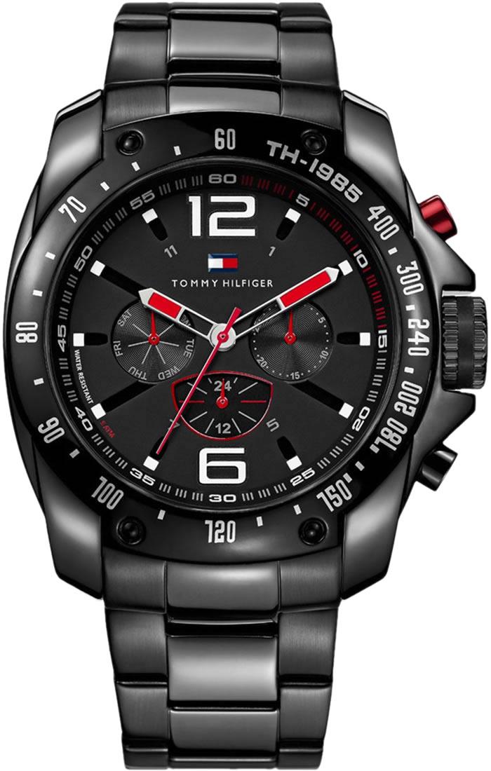 Tommy Hilfiger TH1790870 Takvimli 44 mm Antrasit Deri Kordon Analog Kol Saati