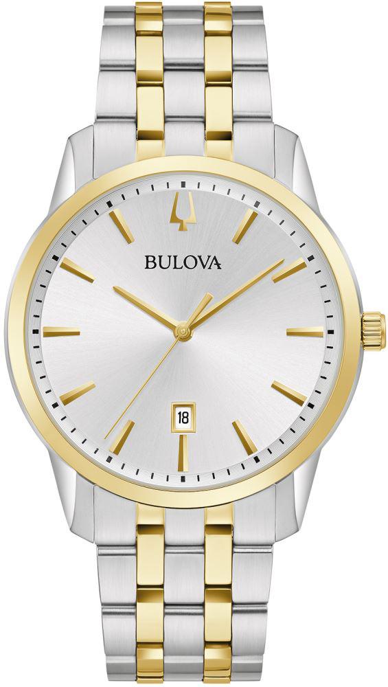 Bulova 98B385 Takvimli 40 mm Altın-Çelik Kordon Analog Kol Saati