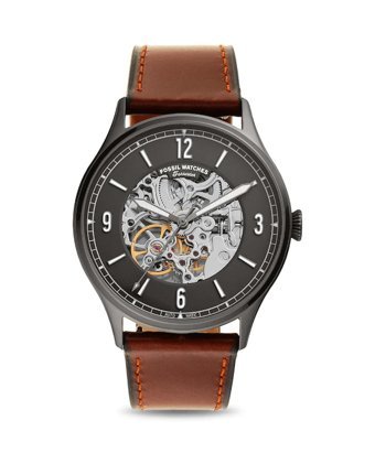 Fossil ME3178 44 mm Kahverengi Deri Kordon Analog Erkek Kol Saati
