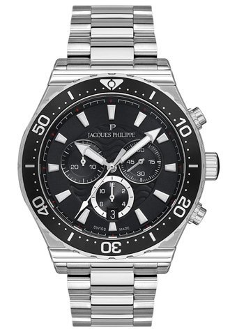 Jacques Philippe JPQGC201316N Pusulalı Takvimli 45 mm Çelik Kordon Analog Erkek Kol Saati