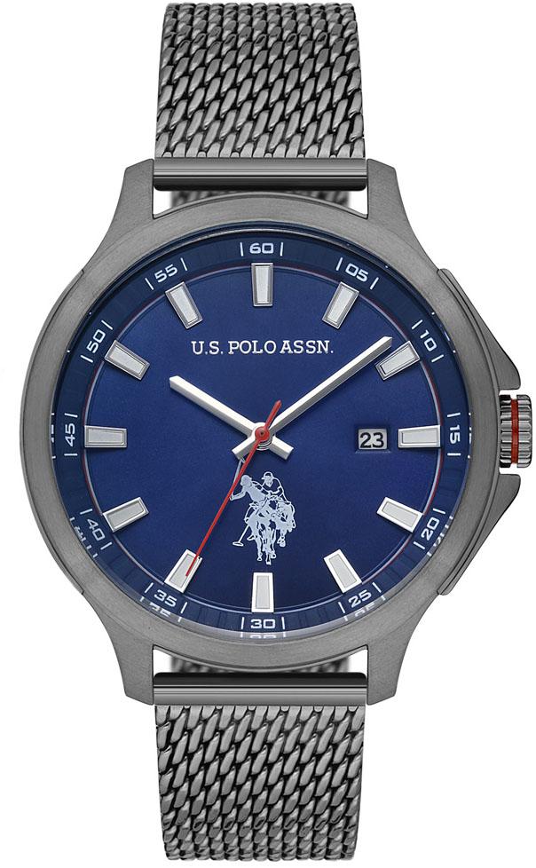 U.S. Polo Assn USPA1032-02 Takvimli 45 mm Füme Çelik Kordon Analog Erkek Kol Saati