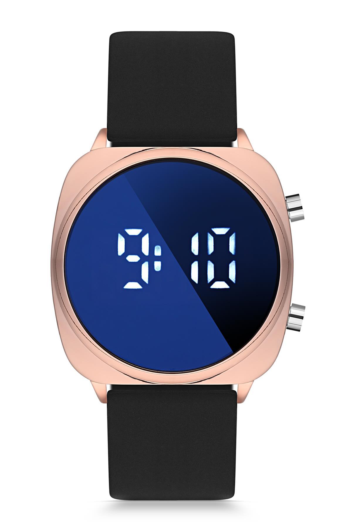 Duke Nickle DEJ29007C Takvimli 42 mm Siyah Silikon Kordon Dijital Erkek Kol Saati