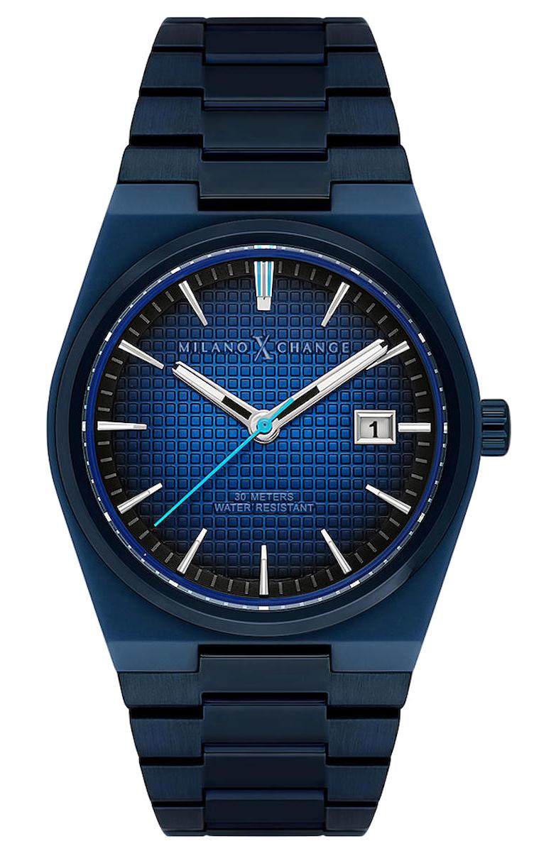 Milano X Change MXG4120 Takvimli 40 mm Lacivert Çelik Kordon Analog Erkek Kol Saati