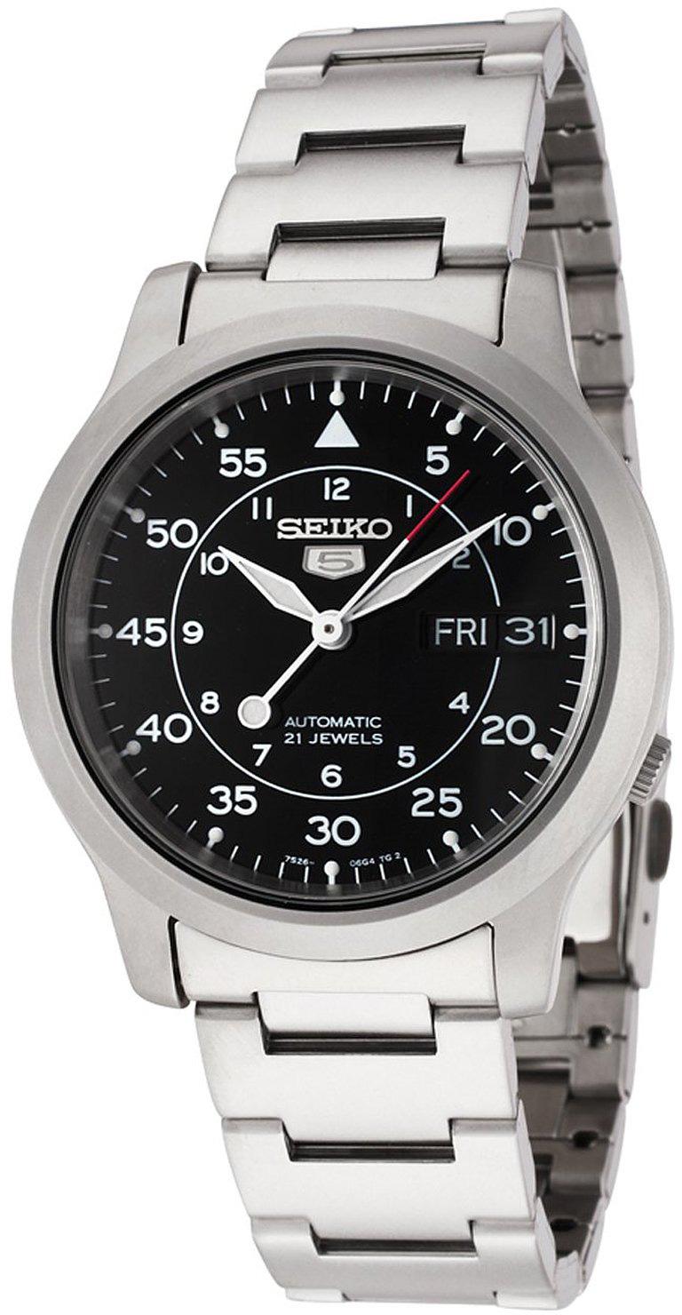 Seiko SNK809K Takvimli 37 mm Çelik Kordon Analog Kol Saati