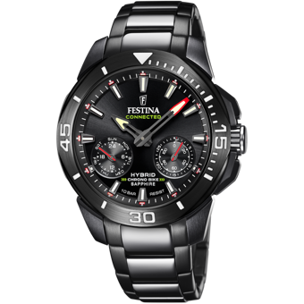 Festina F20648/1 Takvimli 45 mm Gri-Siyah Çelik Kordon Analog Erkek Kol Saati