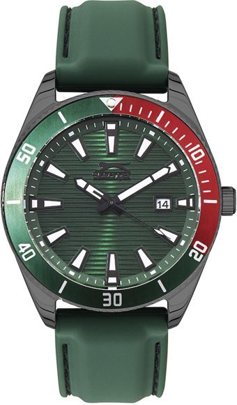 Slazenger SL.09.2174.2.03 Takvimli 44 mm Yeşil Deri Kordon Analog Erkek Kol Saati
