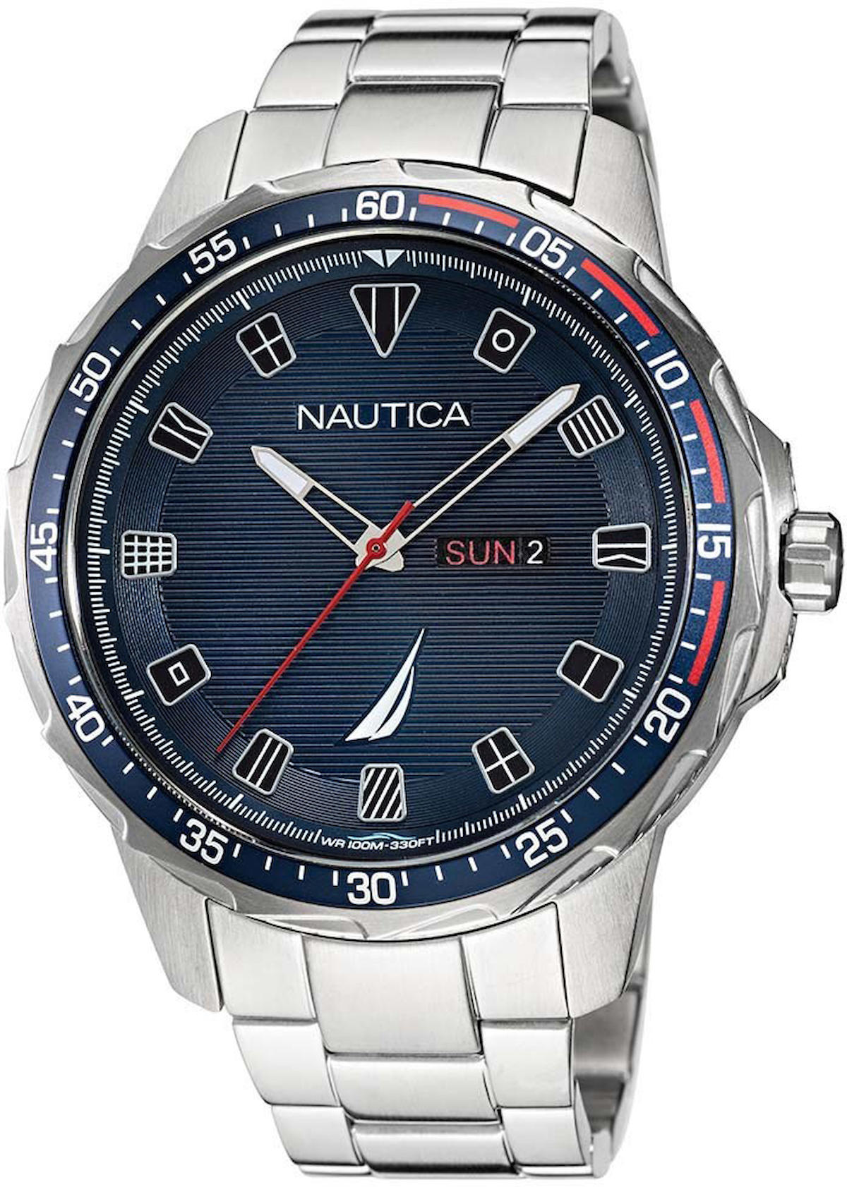 Nautica NAPCLS120 Takvimli 47 mm Çelik Kordon Analog Kol Saati