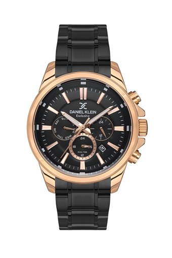 Daniel Klein DK.1.13524.5 Takvimli 44 mm Siyah Metal Kordon Analog Kol Saati