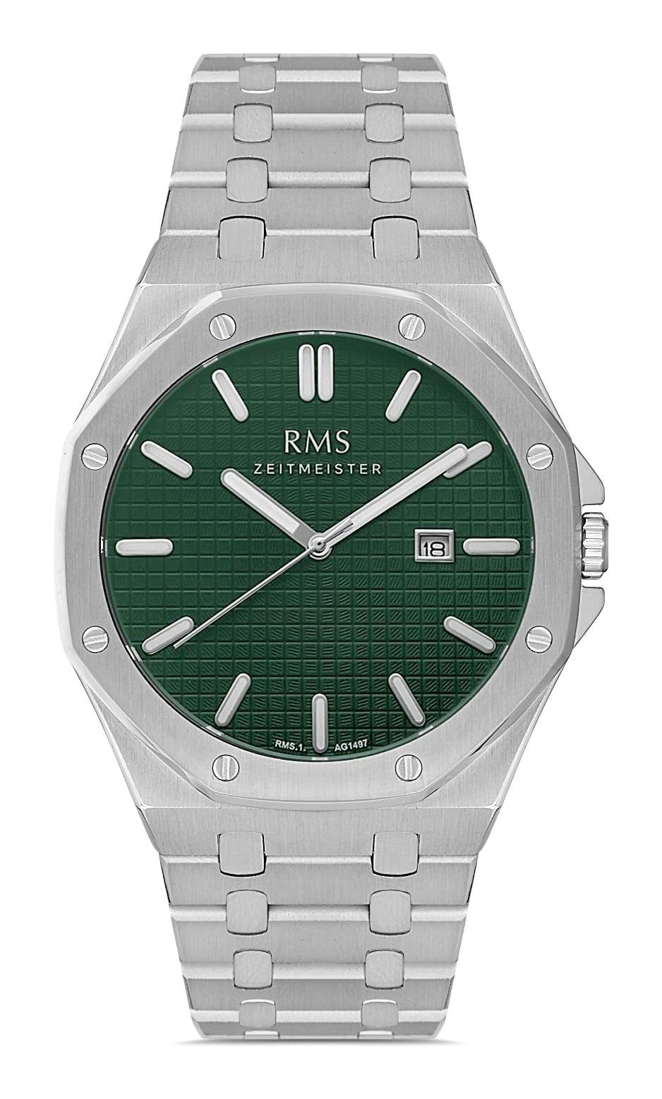 Romanson RMS.1.AG1497.04 Takvimli 40 mm Çelik Kordon Analog Erkek Kol Saati