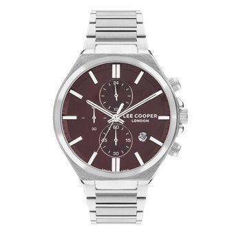 Lee Cooper LC07835.380 Takvimli 44 mm Metal Kordon Analog Erkek Kol Saati