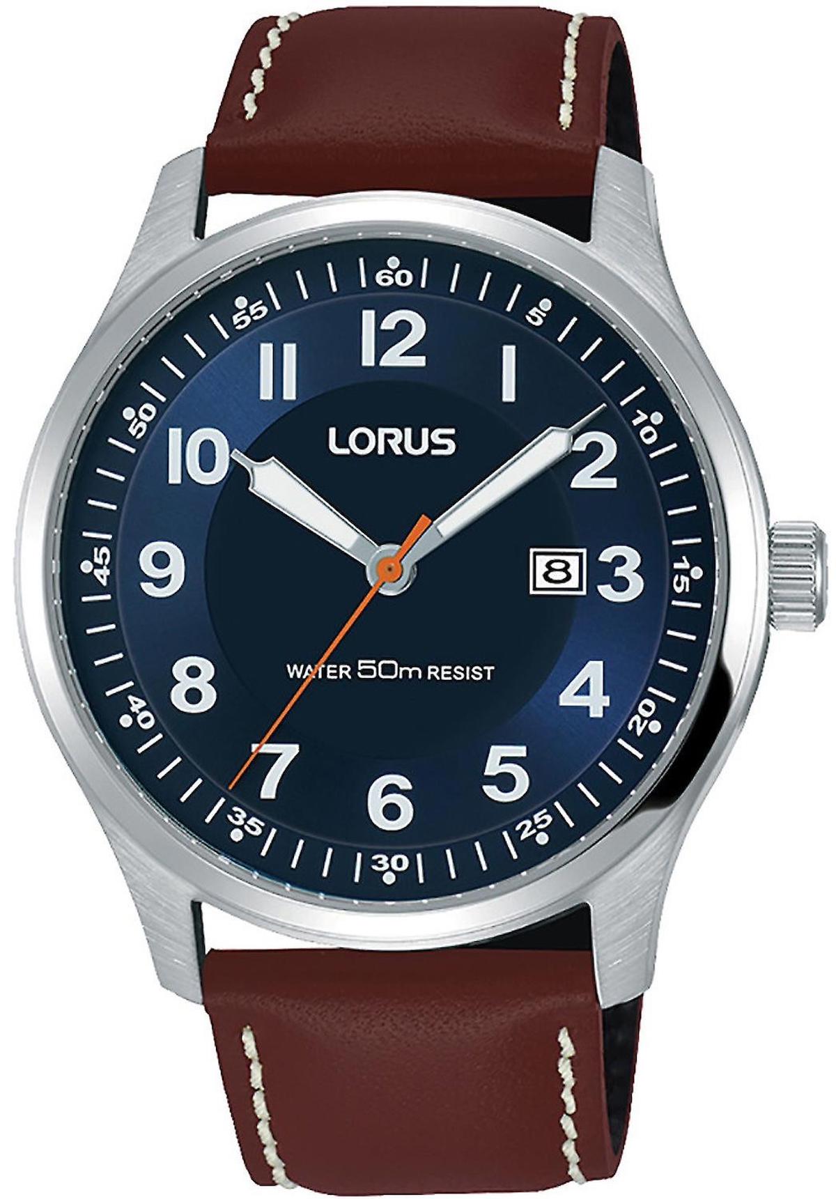 Lorus RH943HX9 Takvimli 42 mm Kahverengi Deri Kordon Analog Erkek Kol Saati