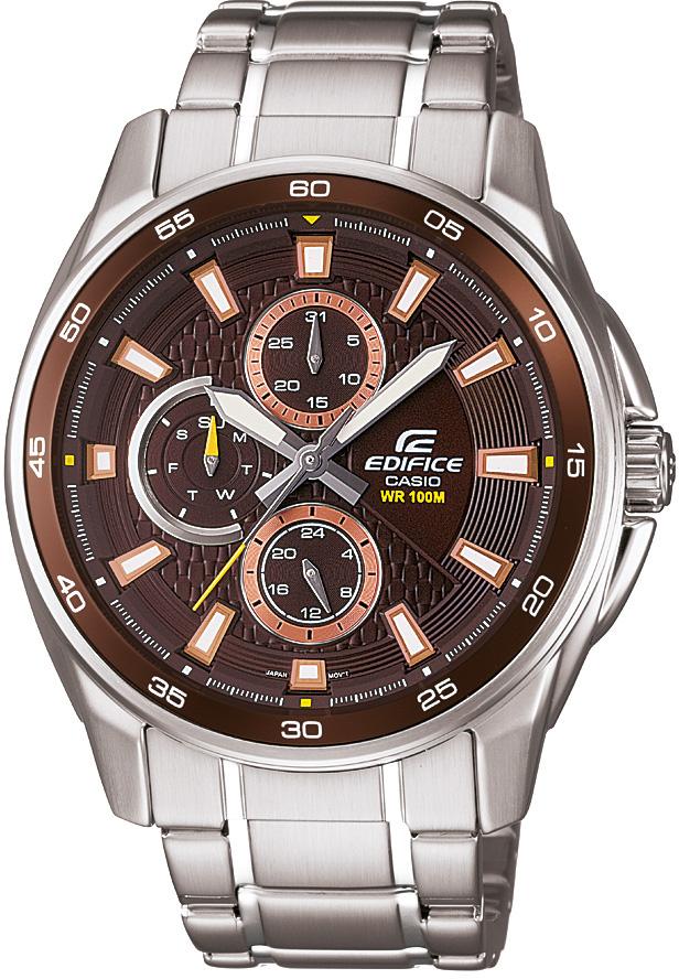 Casio EF-334D-5A Takvimli 43.9 mm Çelik Kordon Analog Kol Saati