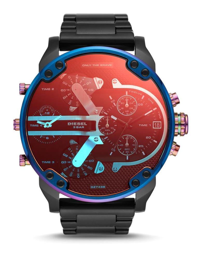Diesel DZ7436 Takvimli 42 mm Siyah Çelik Kordon Analog Erkek Kol Saati