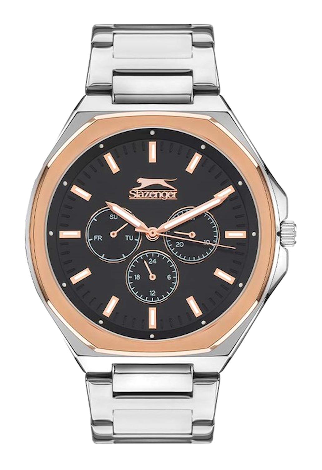 Slazenger SL.09.2039.2.04 Takvimli 45 mm Çelik Kordon Analog Erkek Kol Saati