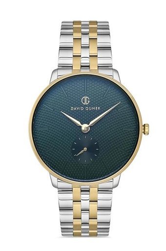 David Guner DG-8200GA-D10 Takvimli 42 mm Çelik Kordon Analog Kol Saati