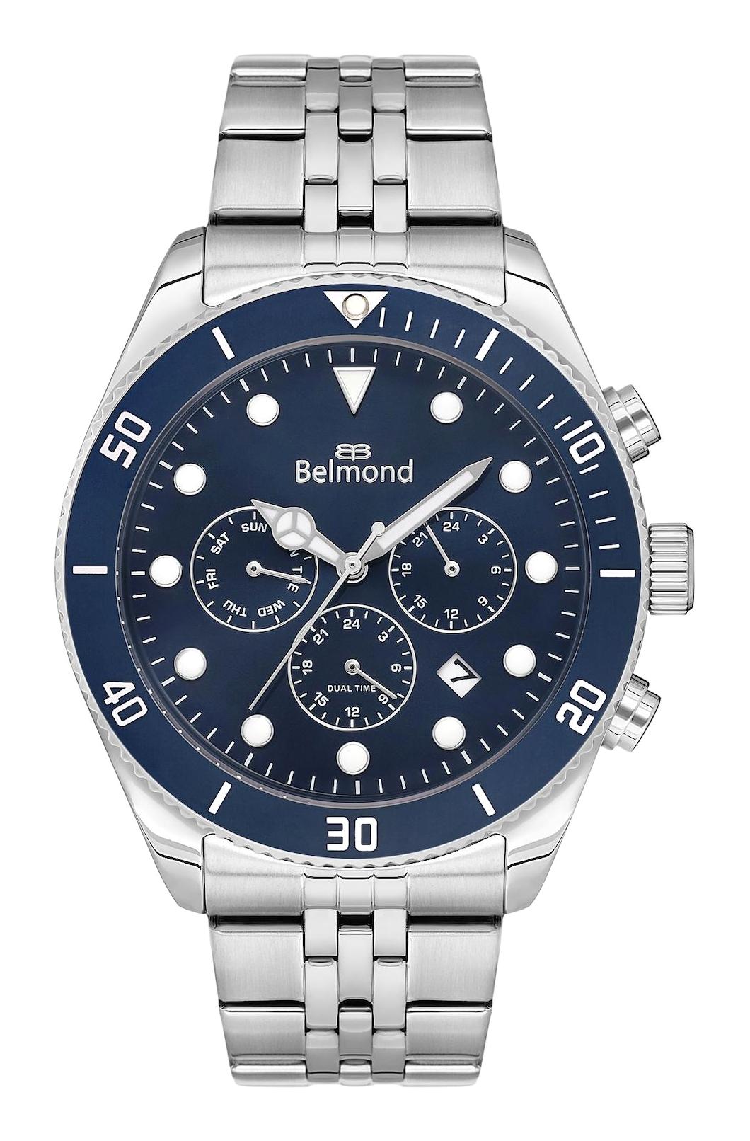 Belmond KNG1122390 Takvimli Metal Kordon Analog Erkek Kol Saati