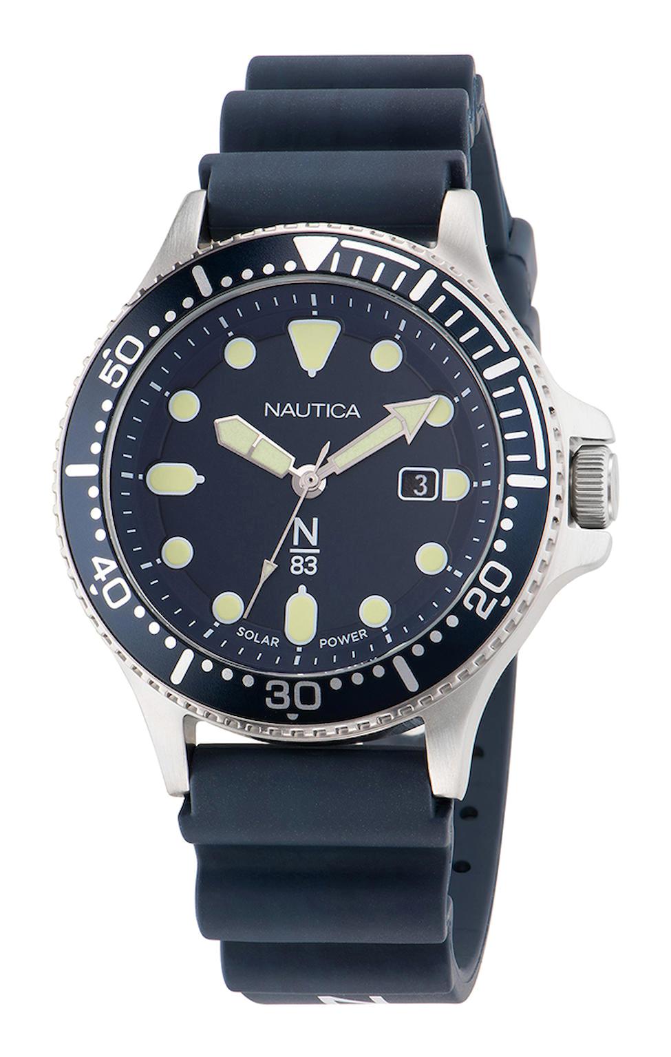 Nautica NAPCBS304 Takvimli 43 mm Lacivert Silikon Kordon Analog Erkek Kol Saati