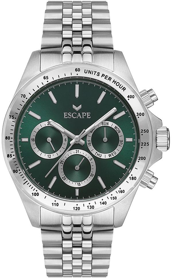 Escape ESCP102105 Takvimli Metal Kordon Analog Erkek Kol Saati